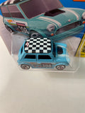 Hot Wheels 1/64 Morris Mini Short Card Blue