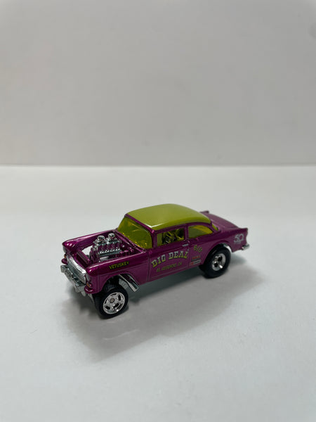 *Loose* Hot Wheels 1/64 50th Favorites ‘55 Chevy Bel Air Gasser Pink & Green