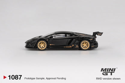 Mini GT 1/64 LB★WORKS Lamborghini Aventador Limited Edition Matte Black - MGT01087