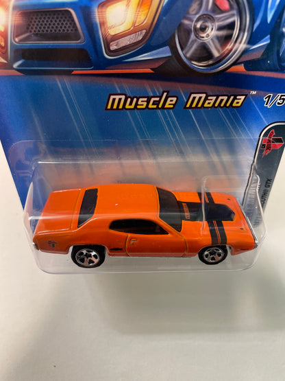 Hot Wheels 1/64 1971 Plymouth GTX Orange - Damaged Box