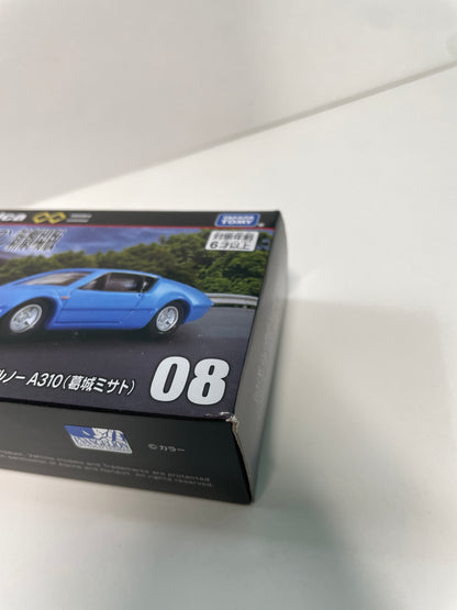 Tomica Premium Unlimited 1/64 #08 Evangelion: New Theatrical Edition Alpine Renault A310 (Katsuragi Misato) Blue 93621 - Damaged Box