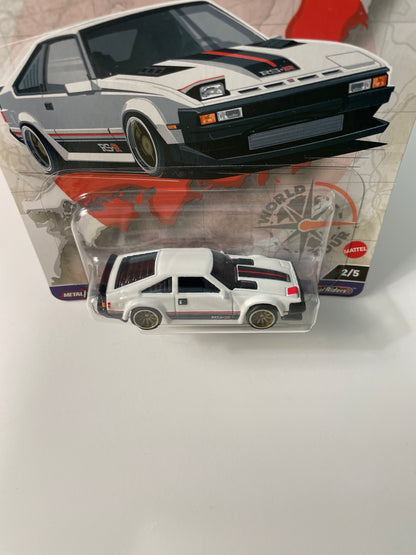 Hot Wheels 1/64 Car Culture ‘82 Toyota Supra (World Tour Series) White - HRV97