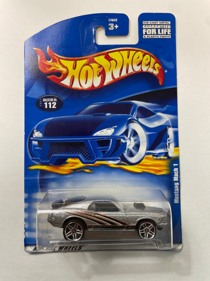 Hot Wheels 1/64 Ford Mustang Mach 1 Silver - Damaged Box