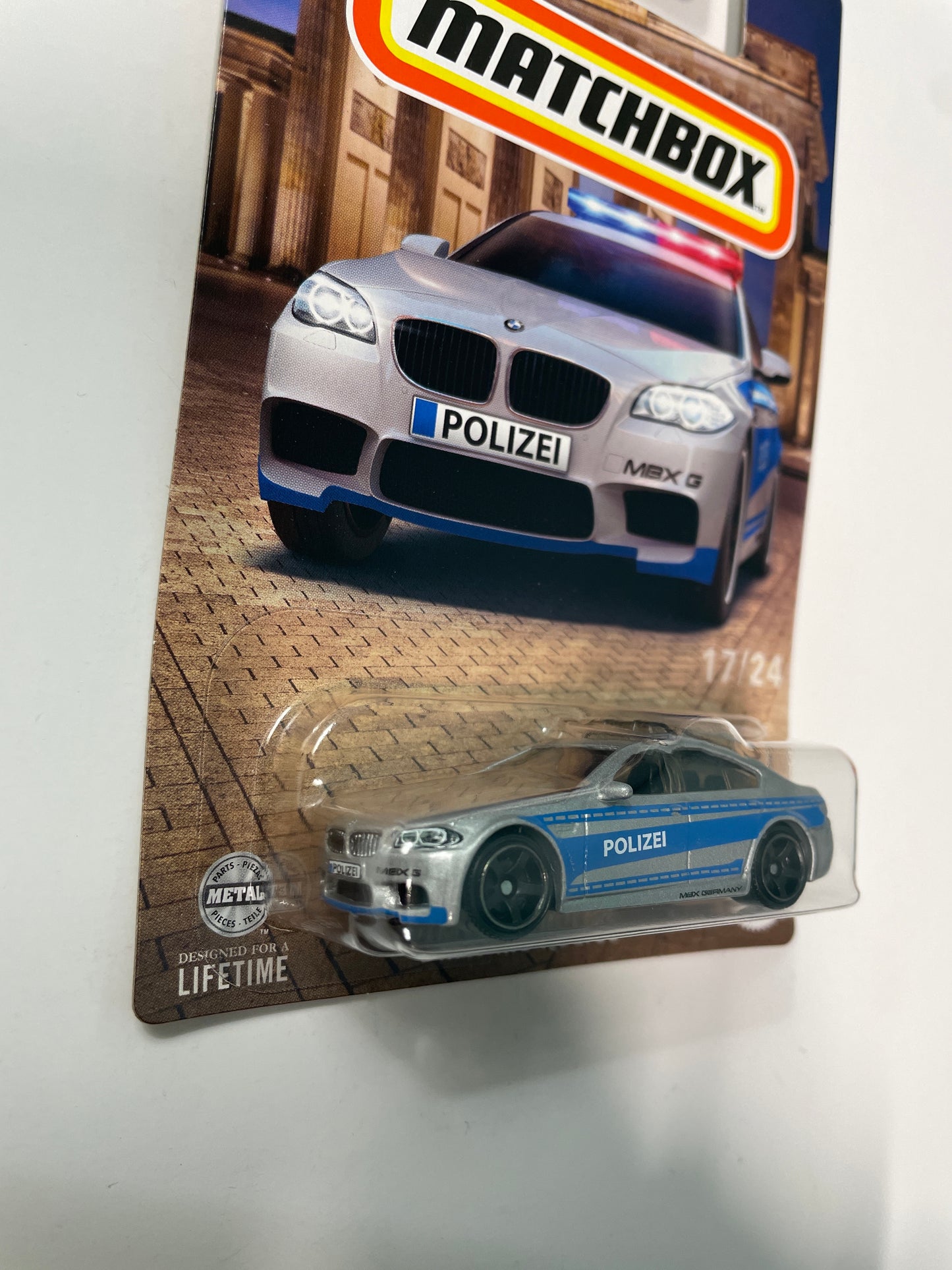 Matchbox 1/64 Germany BMW M5 Police Silver & Blue