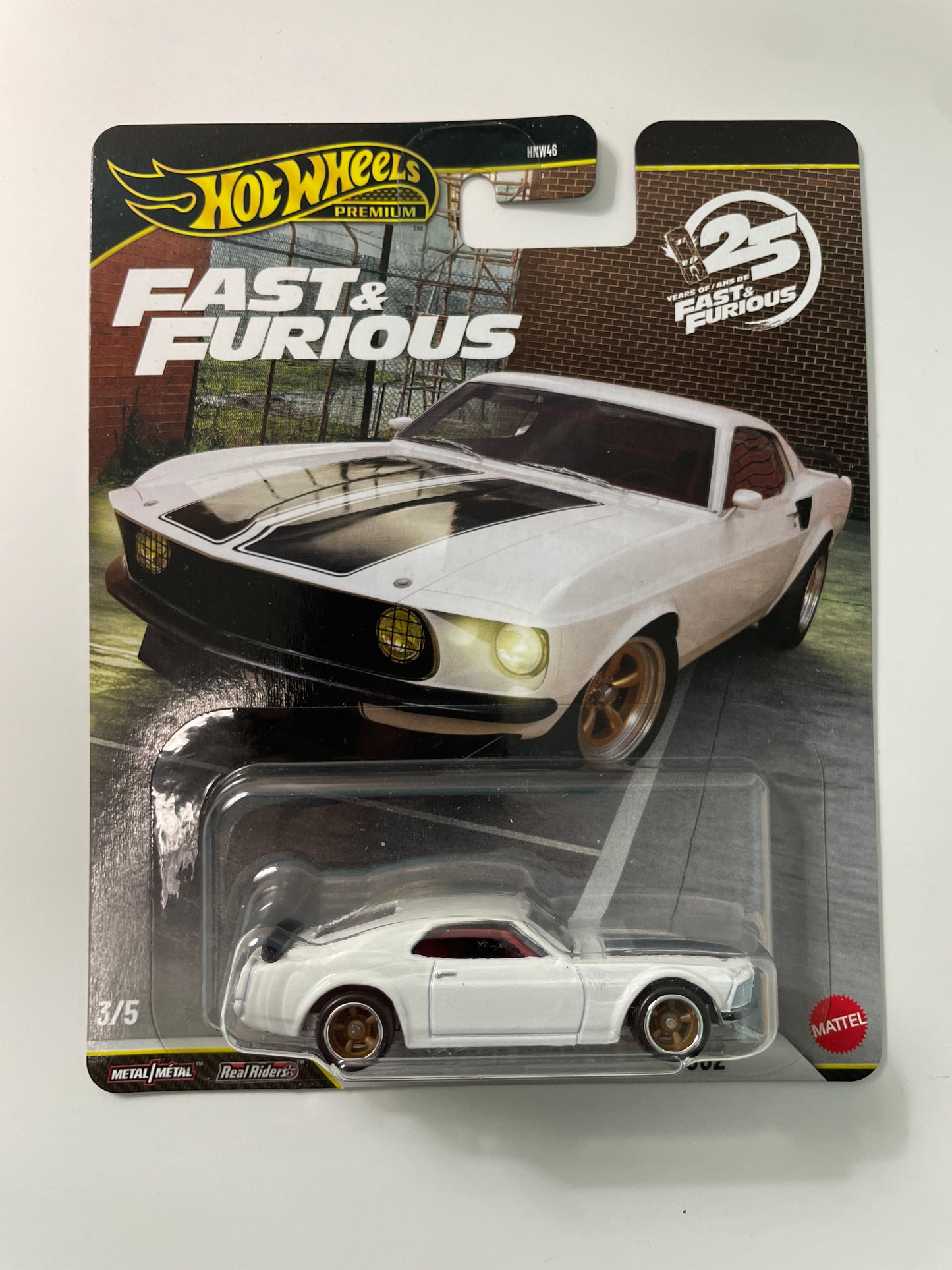 Hot Wheels 1/64 Fast & Furious Mix N 1969 Ford Mustang Boss 302 White - JHW72