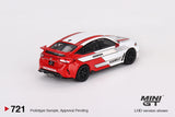 Mini GT 1/64 Honda Civic Type R #2 2023 Pace Car White & Red