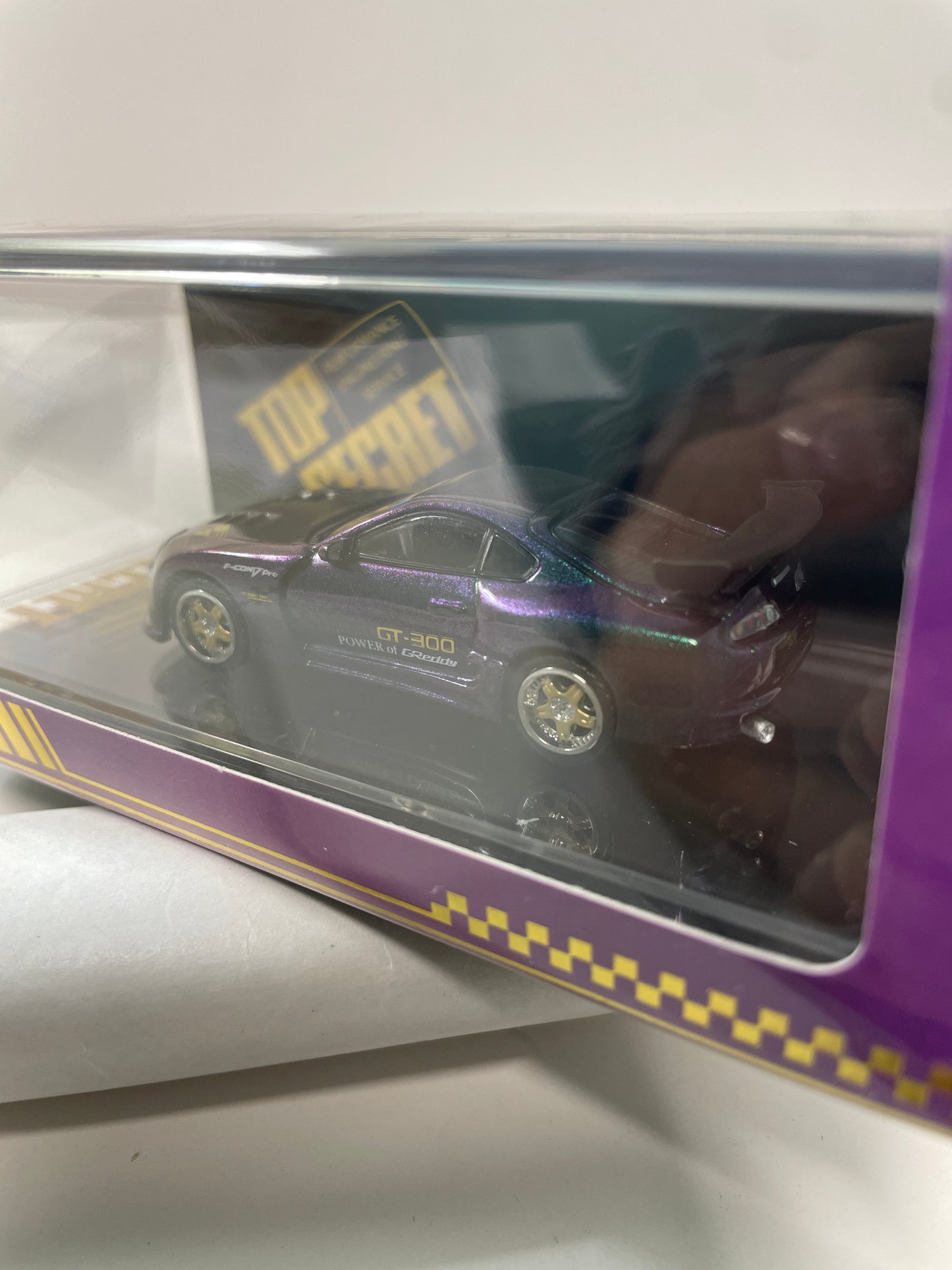 BM Creation 1/64 Top Secret GT-300 Toyota Supra 2025 Sydney Royal Easter Show Purple - 64B0432