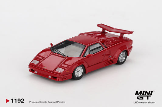 Mini GT 1/64 Lamborghini Countach 25th Anniversary Red - MGT01192