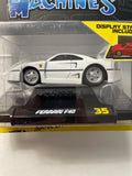 Muscle Machines 1/64 Ferrari F40 White - Damaged Card