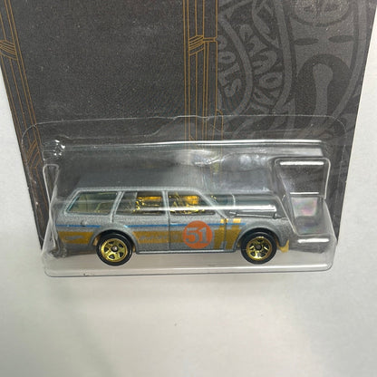 Hot Wheels ‘71 Datsun 510 Wagon Satin & Chrome - Damaged Box