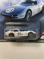 Hot Wheels 1/64 Car Culture Toyota 2000 GT White & Blue