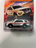 Matchbox 1/64 2016 Ford Interceptor Utility Police Emergency White