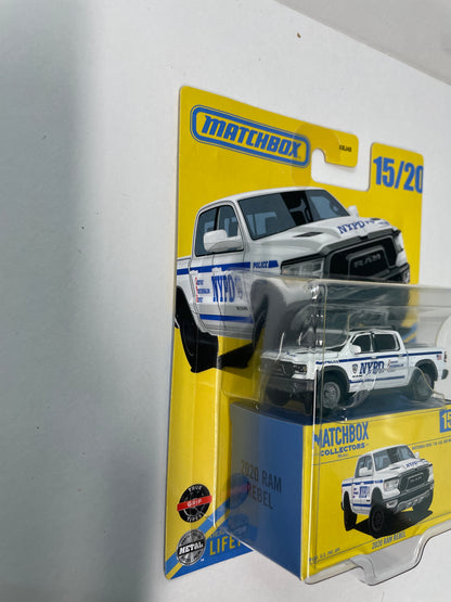Matchbox Collectors 1/64 2020 Ram Rebel White