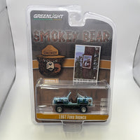 Greenlight 1/64 Smokey Bear 1967 Ford Bronco Blue