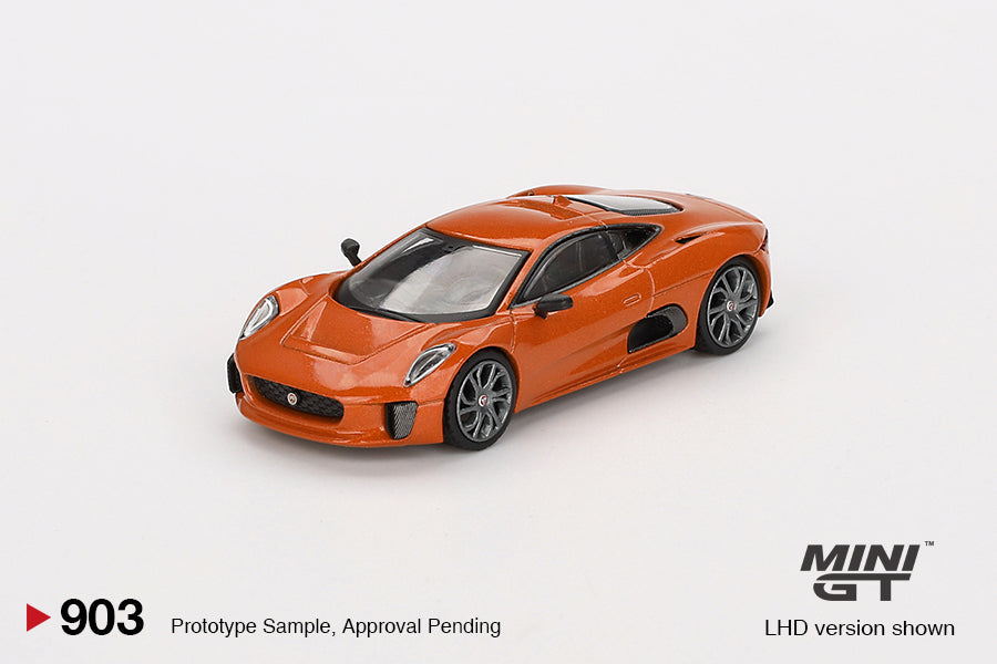 Mini GT 1/64 "Spectre" 007 Jaguar C-X75 Orange