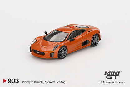 Mini GT 1/64 "Spectre" 007 Jaguar C-X75 Orange