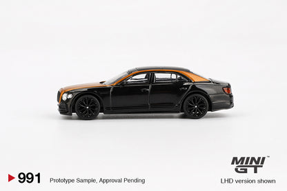Mini GT 1/64 Bentley Flying Spur Orange Flame / Onyx Black - MGT00991