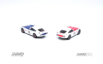 Inno64 1/64 Toyota 2000GT (MF 10) #23/ #33 SCCA 1968 Box Set Collection ( 2 cars) - IN64-2000GT-SCCA68-BS