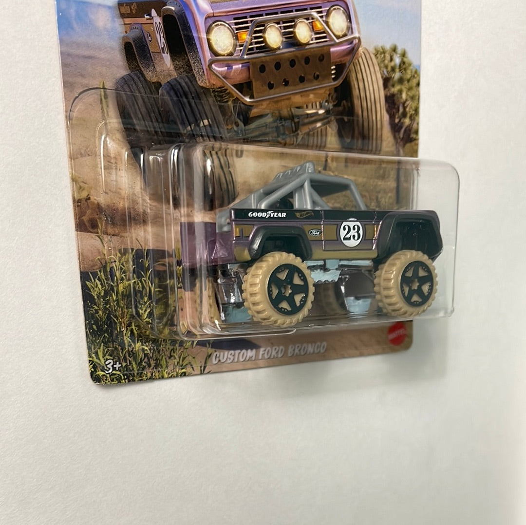 Hot Wheels 1/64 Baja 4x4 Custom Ford Bronco Purple