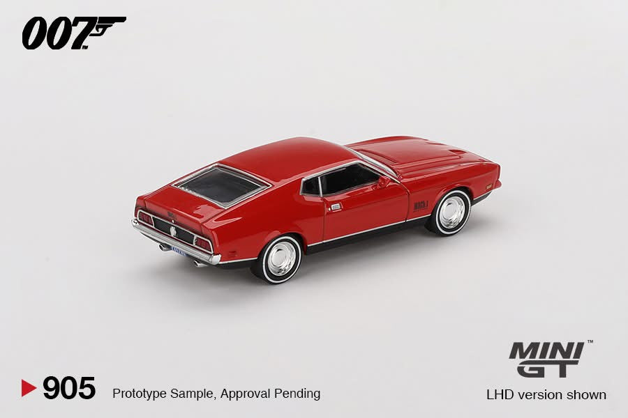 Mini GT 1/64 James Bond 007 Diamonds are Forever Ford Mustang Mach 1 Red - MGT00905-007E