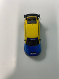 *Loose* Hot Wheels 1/64 Premium Car Culture 2 Pack Honda Civic Type R Yellow & Blue