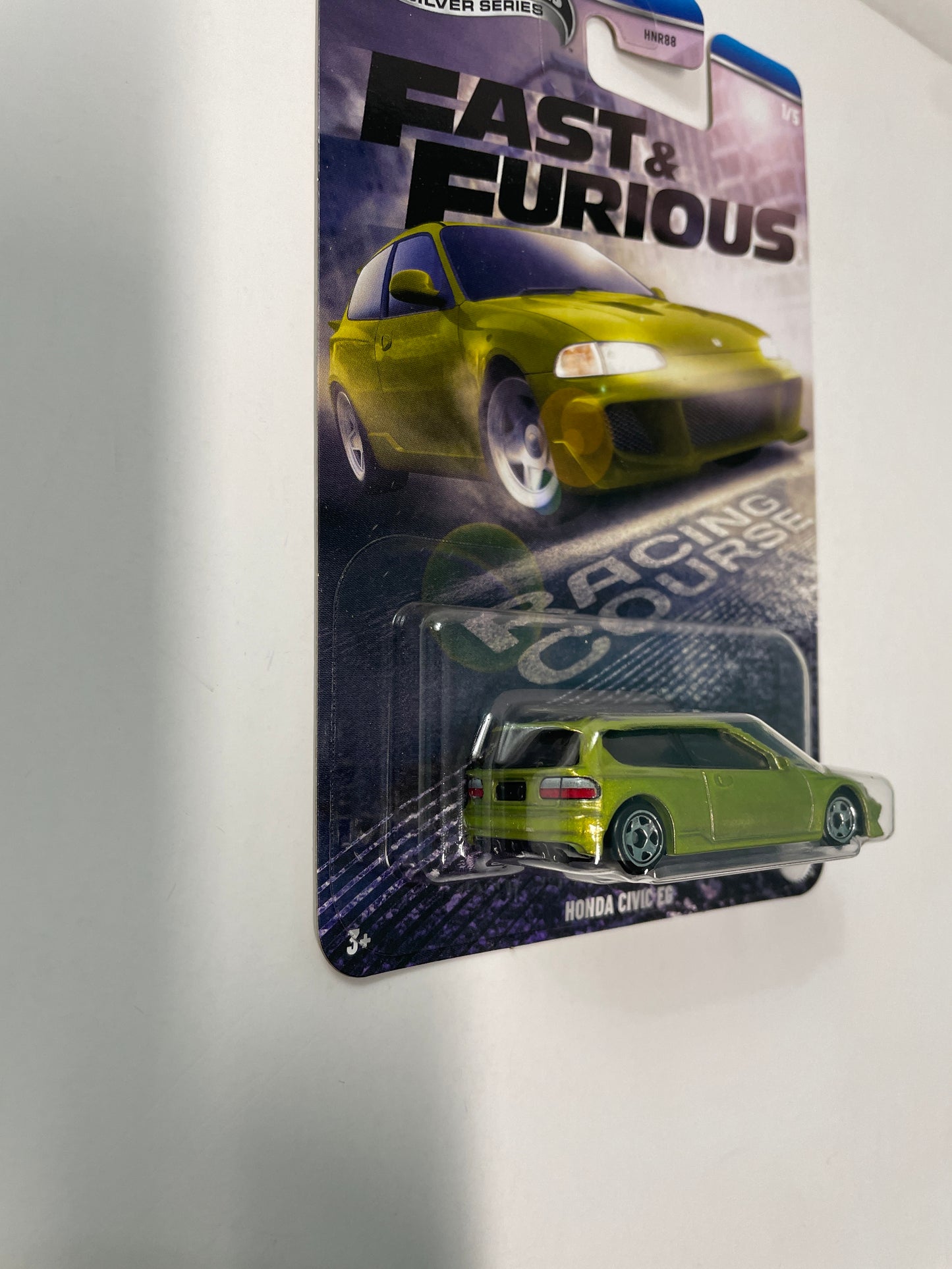 Hot Wheels 1/64 Silver Series Fast and Furious Racing Course Honda Civic EG Green - JBY39