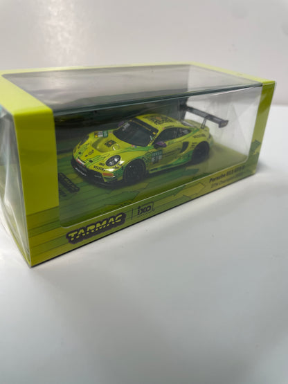 Tarmac Works X iXO Models 1/64 Porsche 911 GT3 R DTM Champion 2023 Thomas Preining Green - T64-084-23DTM91