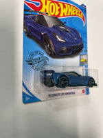 Hot Wheels 1/64 ‘19 Corvette ZR1 Convertible Blue - Damaged Card