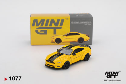 Mini GT 1/64 LB-WORKS FORD MUSTANG Triple Yellow - MGT01077
