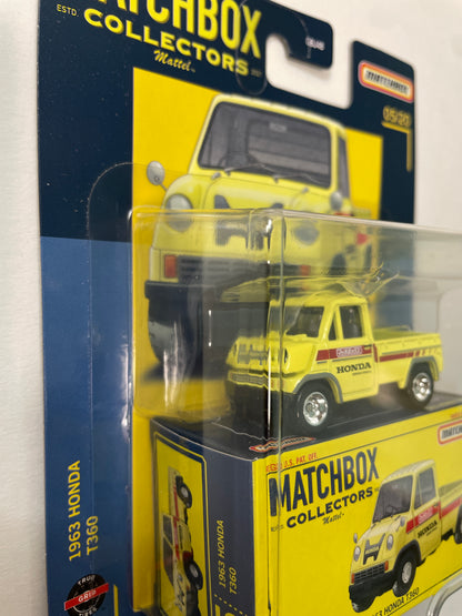 Matchbox Collectors 1/64 1963 Honda T360 Yellow - HFL79 - Damaged Box