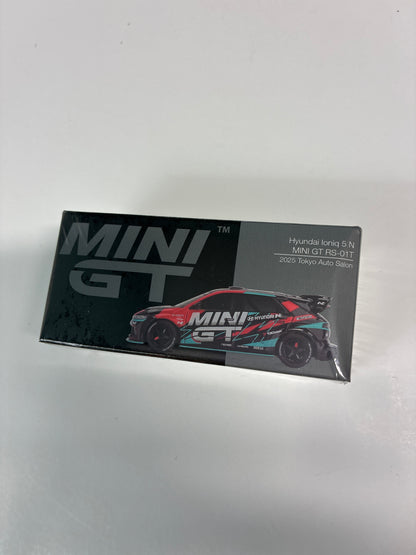 Mini GT 1/64 Hyundai Ioniq 5 N Mini GT RS-01T 2025 Tokyo Auto Salon Black - MGT01098 - Damaged Box