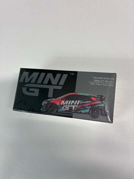 Mini GT 1/64 Hyundai Ioniq 5 N Mini GT RS-01T 2025 Tokyo Auto Salon Black - MGT01098 - Damaged Box