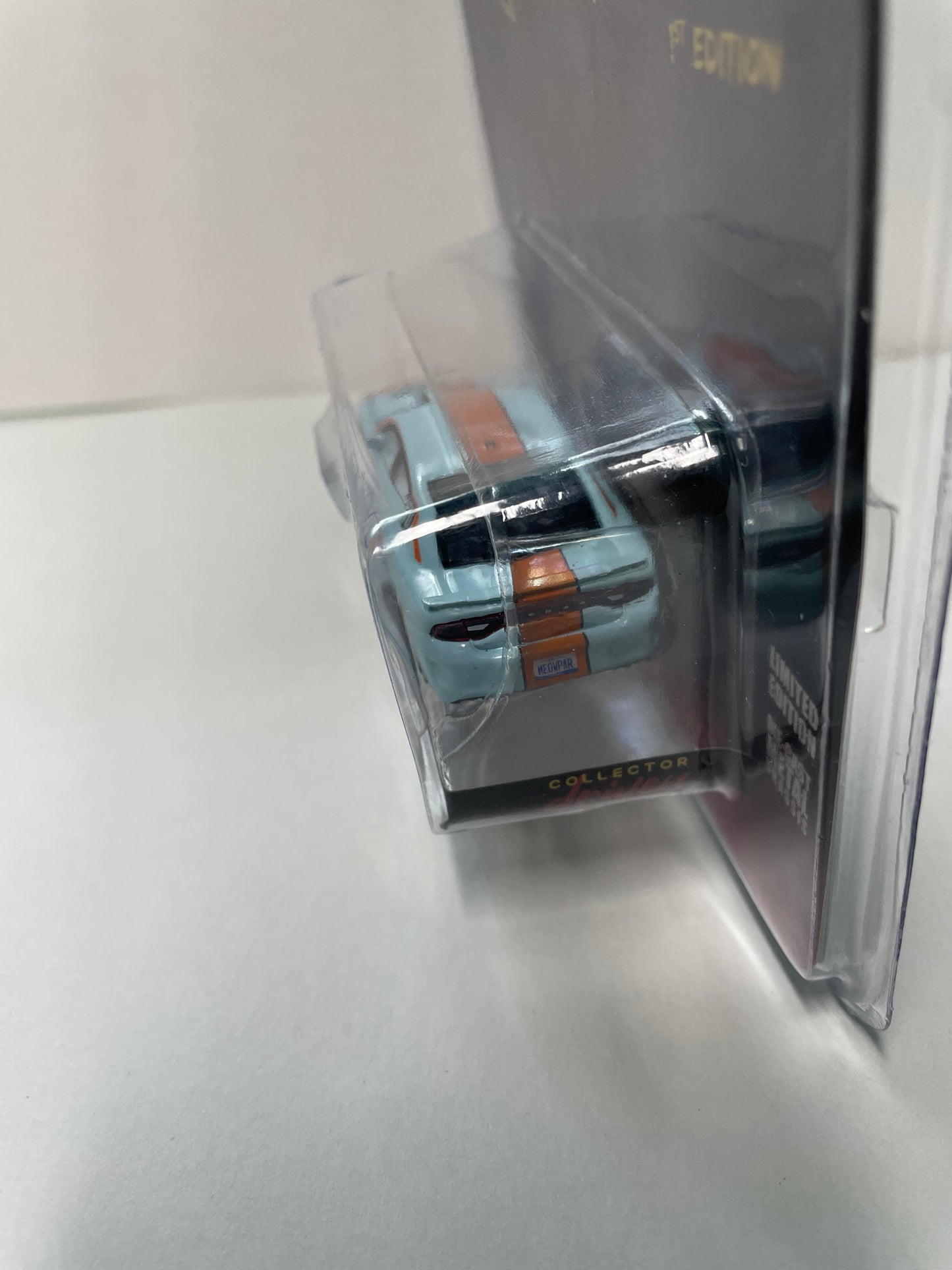 Greenlight 1/64 Collector Driven 1st Edition 2018 Dodge Charger SRT Hellcat Gulf Blue & Orange - 51501-A