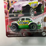 Matchbox 1/64 Candy Series Volkswagen Beetle 4x4 White & Green - Dots