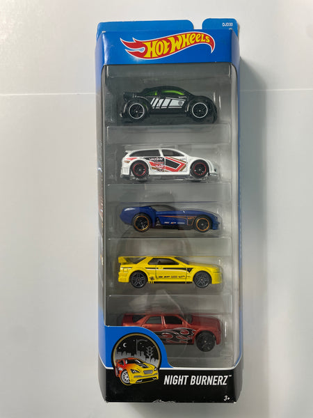 Hot Wheels 1/64 5 Pack Night Burnerz