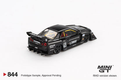 Mini GT 1/64 Nissan LB-ER34 Super Silhouette SKYLINE Black