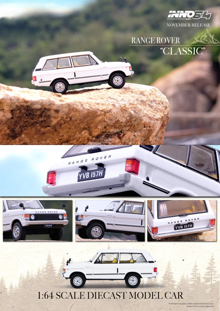 Inno64 1/64 1982 Range Rover Classic White