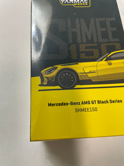 Tarmac Works 1/64 Mercedes-Benz AMG GT Black Series - SHMEE150 - GLOBAL64 Yellow - T64G-042-SHMEE - Damaged Box