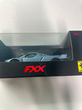 1/43 Hot Wheels Elite 2006 Ferrari FXX Turquoise w/ blue stripe - Damaged Box