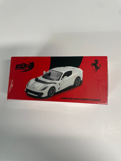 BBR Models 1/64 Ferrari 812 Competizione Bianco Avus White - BBRFER64010