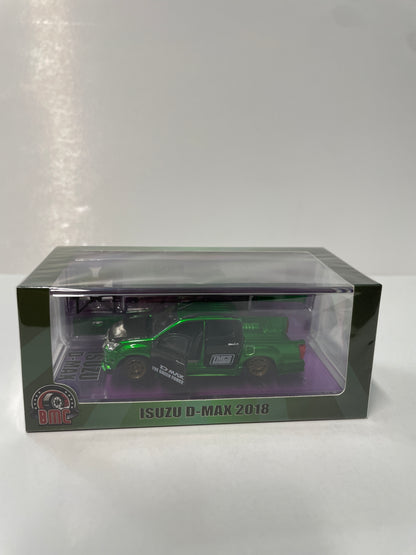 BM Creations 1/64 Malaysia Exclusive Isuzu D-Max 2018 Low Rider Metallic Green (TMCS2025) - 64B0466