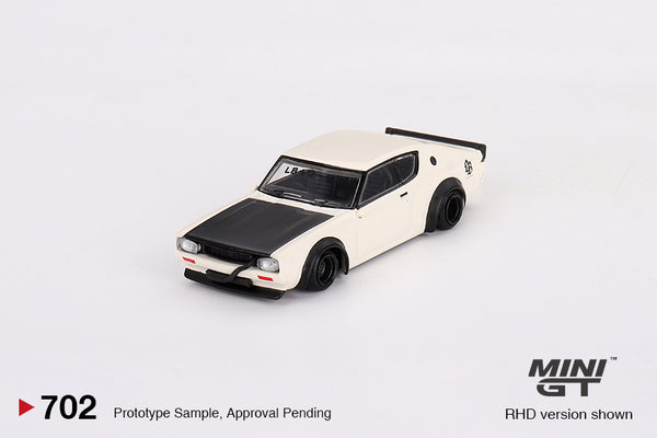 Mini GT 1/64 Nissan Skyline Kenmeri Liberty Walk White