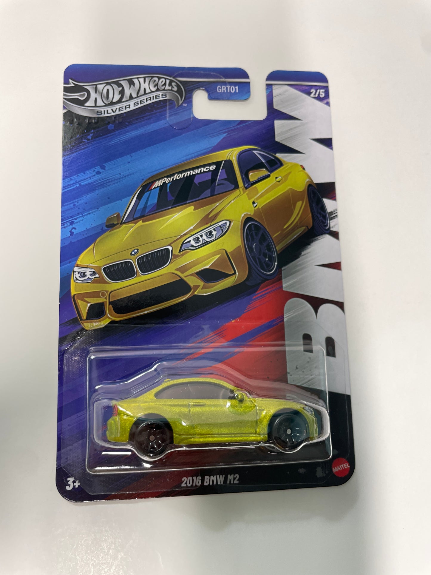 Hot Wheels 1/64 BMW Silver Series 2016 BMW M2 Yellow