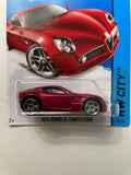 Hot Wheels 1/64 Alfa Romeo 8C Competizione Red