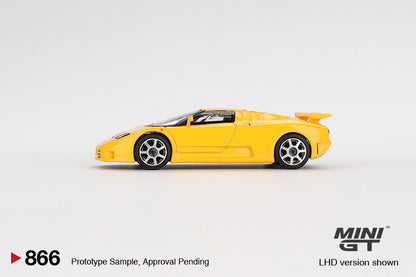 Mini GT 1/64 Bugatti EB110 Super Sport Giallo Bugatti Yellow