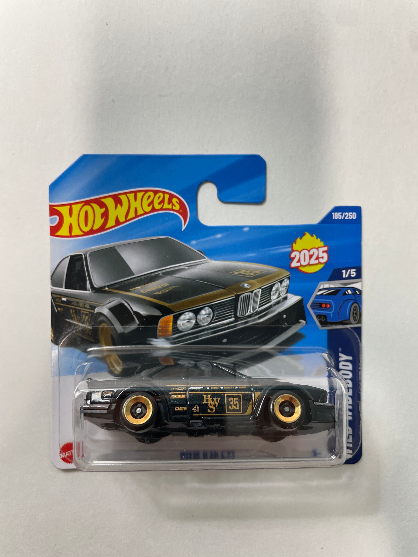 Hot Wheels 1/64 BMW 635 CSI Short Card Black