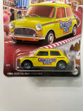 Matchbox 1/64 Charleston Chew 1964 Austin Mini Cooper Yellow