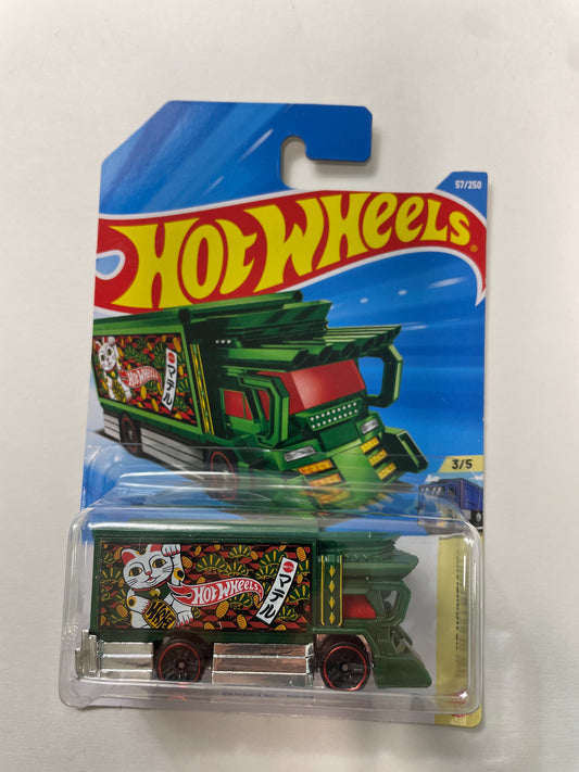 Hot Wheels 1/64 Raijin Express Green