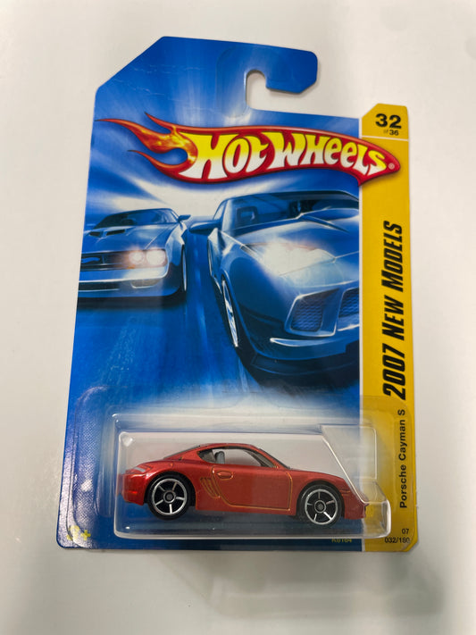 Hot Wheels 1/64 Porsche Cayman S Orange - Damaged Box
