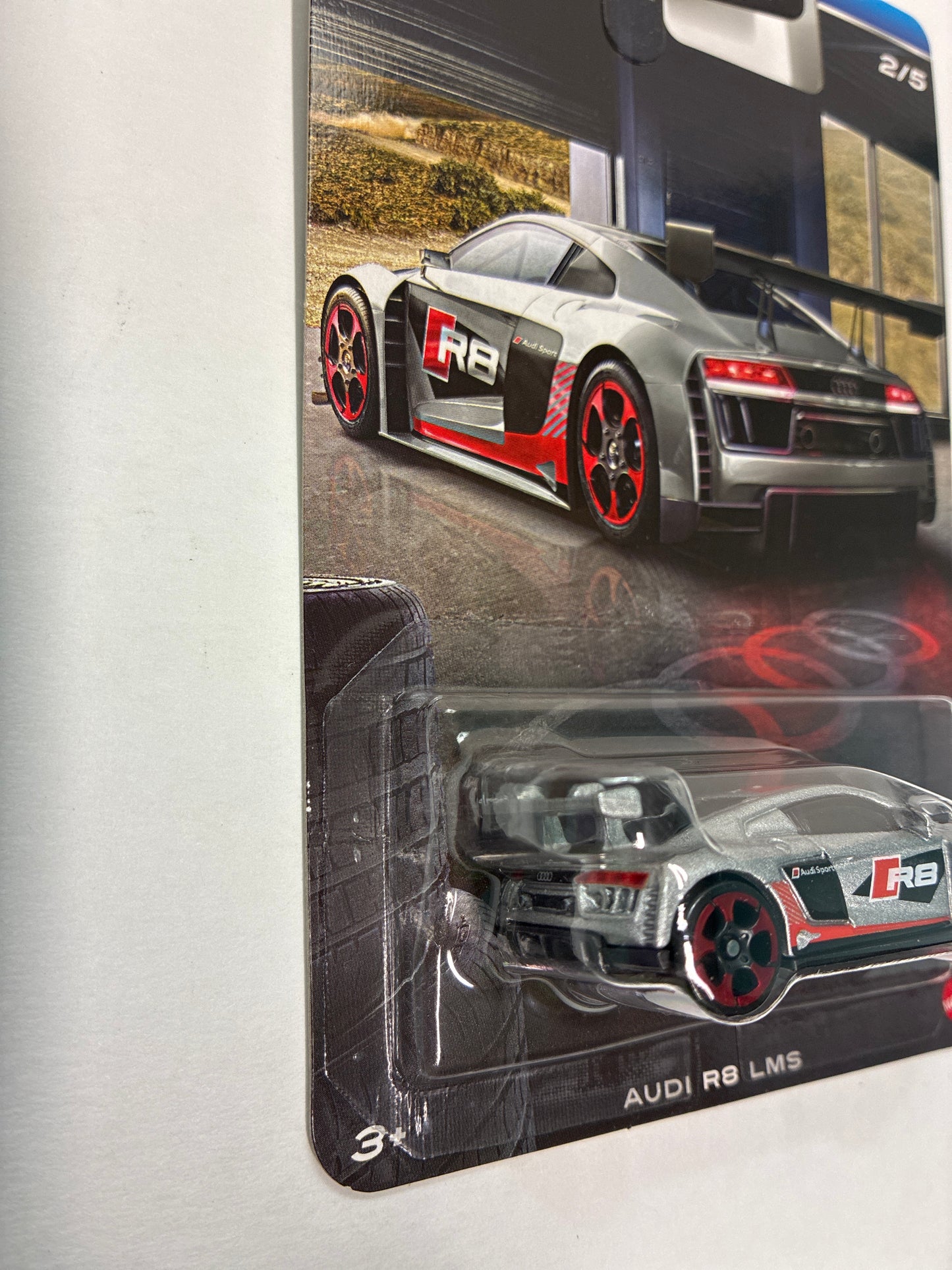 Hot Wheels 1/64 Silver Series Audi R8 LMS Silver - JKY16